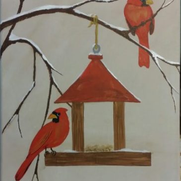 Private Event: 1/11 Greenbriar Clubhouse Cardinal Painting