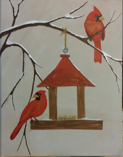 Private Event: 1/11 Greenbriar Clubhouse Cardinal Painting